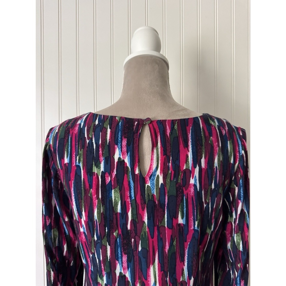Boden Abstract Print Shift Lined Dress Size 6R - Picture 7 of 12
